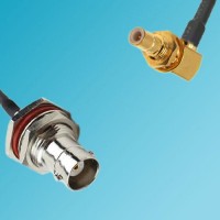 BNC Bulkhead Female to SMB Bulkhead Male Right Angle RF Cable