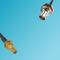 SMC Bulkhead Male to BNC Bulkhead Female RF Cable