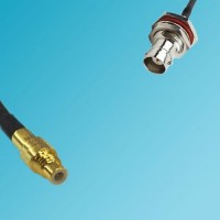 SSMC Male to BNC Bulkhead Female RF Cable