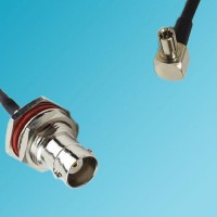 TS9 Male Right Angle to BNC Bulkhead Female RF Cable