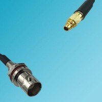 BNC Front Mount Bulkhead Female to MMCX Male RF Cable
