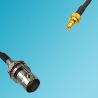 BNC Front Mount Bulkhead Female to SMB Male RF Cable