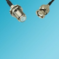 BNC Male to F Bulkhead Female RF Cable