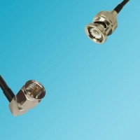 F Male Right Angle to BNC Male RF Cable