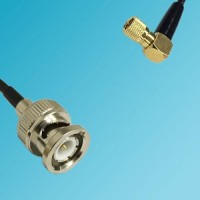 Microdot 10-32UNF M5 Male Right Angle to BNC Male RF Cable