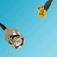 BNC Male to MCX Female Right Angle RF Cable