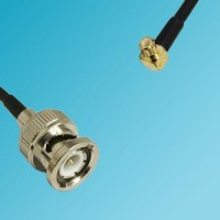 BNC Male to MCX Male Right Angle RF Cable