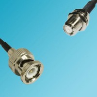 BNC Male to Mini UHF Bulkhead Female RF Cable