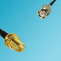 BNC Male to RP SMA Bulkhead Female RF Cable
