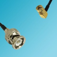 BNC Male to RP SMA Male Right Angle RF Cable