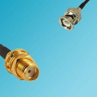 BNC Male to SMA Bulkhead Female RF Cable
