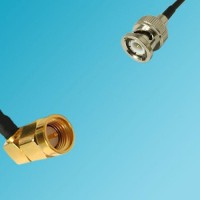 BNC Male to SMA Male Right Angle RF Cable