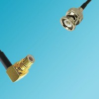 SMC Male Right Angle to BNC Male RF Cable