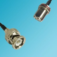 UHF Bulkhead Female to BNC Male RF Cable