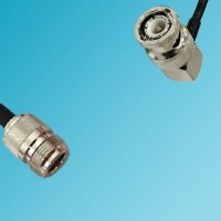 BNC Male Right Angle to N Female RF Cable
