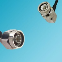 BNC Male Right Angle to N Male Right Angle RF Cable