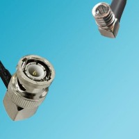 BNC Male Right Angle to QMA Male Right Angle RF Cable