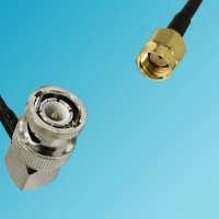 BNC Male Right Angle to RP SMA Male RF Cable