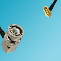 BNC Male Right Angle to SMB Female Right Angle RF Cable