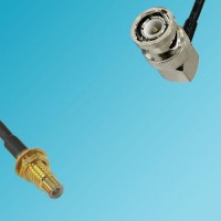 SMC Bulkhead Male to BNC Male Right Angle RF Cable