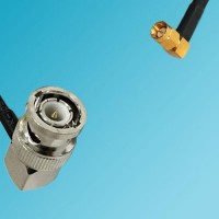 BNC Male Right Angle to SSMA Male Right Angle RF Cable