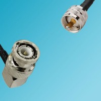 UHF Male to BNC Male Right Angle RF Cable