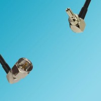 F Male Right Angle to CRC9 Male Right Angle RF Cable