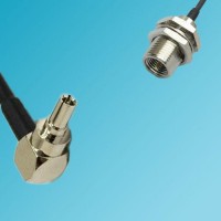 CRC9 Male Right Angle to FME Bulkhead Male RF Cable