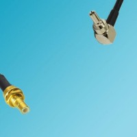 CRC9 Male Right Angle to SMB Bulkhead Male RF Cable