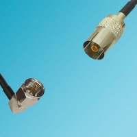 F Male Right Angle to DVB-T TV Female RF Cable