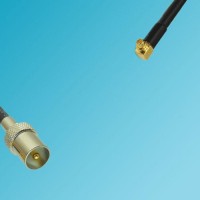 DVB-T TV Male to MMCX Male Right Angle RF Cable