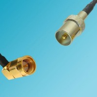 DVB-T TV Male to SMA Male Right Angle RF Cable