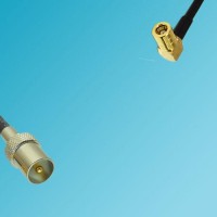 DVB-T TV Male to SMB Female Right Angle RF Cable