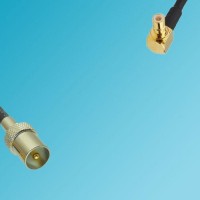 DVB-T TV Male to SMB Male Right Angle RF Cable