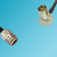 DVB-T TV Male Right Angle to N Female RF Cable