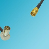 DVB-T TV Male Right Angle to SMB Female RF Cable