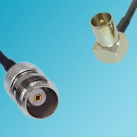TNC Female to DVB-T TV Male Right Angle RF Cable