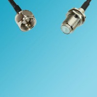 F Male to F Bulkhead Female RF Cable