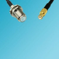F Bulkhead Female to MCX Male RF Cable