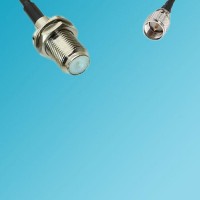 F Bulkhead Female to Mini UHF Male RF Cable