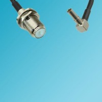 F Bulkhead Female to MS162 Male Right Angle RF Cable