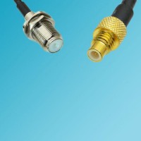 F Bulkhead Female to SMC Male RF Cable