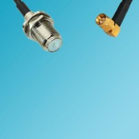 F Bulkhead Female to SSMA Male Right Angle RF Cable