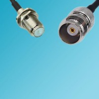 TNC Female to F Bulkhead Female RF Cable