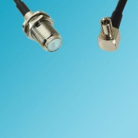 TS9 Male Right Angle to F Bulkhead Female RF Cable