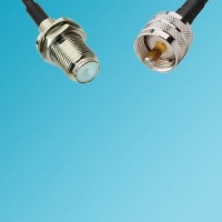 UHF Male to F Bulkhead Female RF Cable