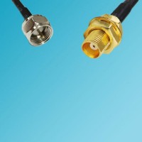 MCX Bulkhead Female to F Male RF Cable