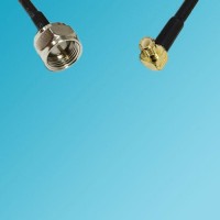 F Male to MCX Male Right Angle RF Cable