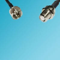 F Male to Mini UHF Bulkhead Female RF Cable