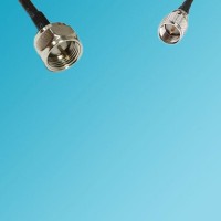 F Male to Mini UHF Male RF Cable